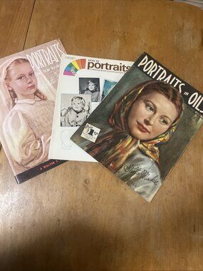 Vintage Stella Mackie Portraits in Oil And 2 Other Art Books